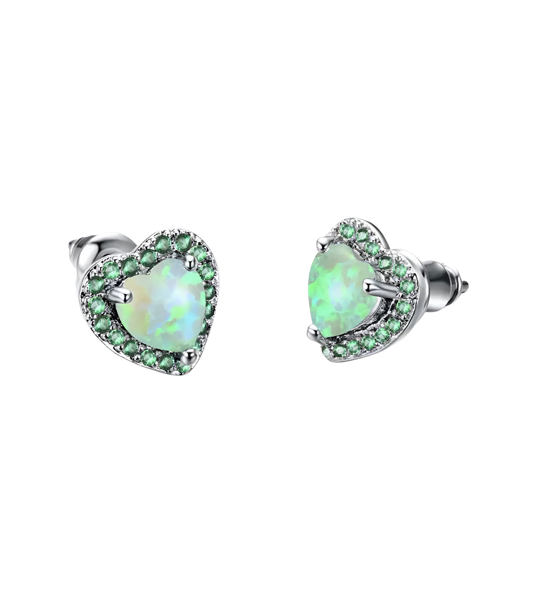 VINTAGE OPAL HEART