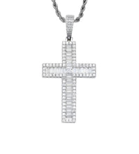 Load and play video in Gallery viewer, BAGUETTE DIAMOND CROSS
